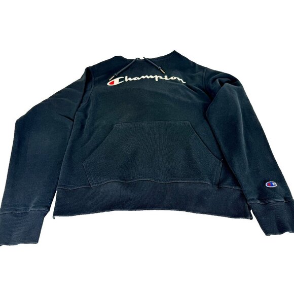 Champion Other - Champion Authentic Athleticwear Navy Blue Pullover Hoodie Script Logo‎ Size S